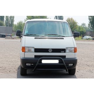 Kenguru zaščitni lok WT022 Black (nerjavno jeklo) Volkswagen T4 Transporter 1990–2003 fotografija 1