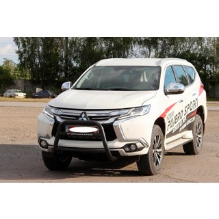 Kenguru zaščitni lok WT022 Black (nerjavno jeklo) Mitsubishi Pajero Sport 2015– fotografija 3