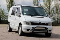 Mercedes Vito W638 1996–2003 Sprednji zaščitni lok WT022 Black (nerjavno jeklo) fotografija 3