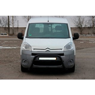 Zaščitni lok (bullbar) WT007 Black (nerjaveče jeklo) Citroen Berlingo 2008–2018 fotografija 3