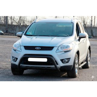 Zaščitni lok (bullbar) WT007 Black (nerjaveče jeklo) Ford Kuga 2008–2013 fotografija 3