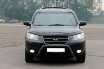 Hyundai Santa Fe 2 2006–2012 Zaščitni lok (bullbar) WT007 Black (nerjaveče jeklo) fotografija 1