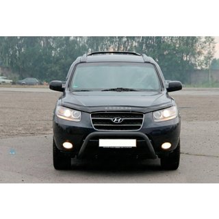Zaščitni lok (bullbar) WT007 Black (nerjaveče jeklo) Hyundai Santa Fe 2 2006–2012 fotografija 1
