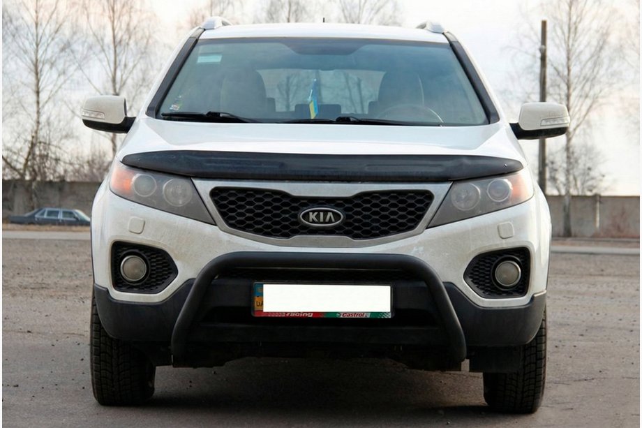 Kia Sorento II XM 2009–2014 Zaščitni lok (bullbar) WT007 Black (nerjaveče jeklo) Image