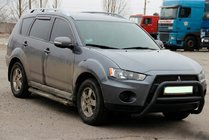 Mitsubishi Outlander 2006–2012 Zaščitni lok (bullbar) WT007 Black (nerjaveče jeklo) fotografija 1