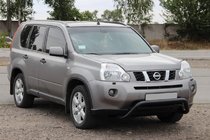 Nissan X-trail T31 2007–2014 Sprednji zaščitni lok WT007 Black (nerjavno jeklo) fotografija 1