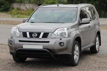 Nissan X-trail T31 2007–2014 Sprednji zaščitni lok WT007 Black (nerjavno jeklo) fotografija 3