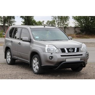 Sprednji zaščitni lok WT007 Black (nerjavno jeklo) Nissan X-trail T31 2007–2014 fotografija 1