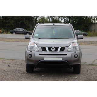 Sprednji zaščitni lok WT007 Black (nerjavno jeklo) Nissan X-trail T31 2007–2014 fotografija 2