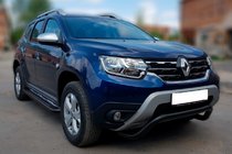 Renault Duster 2008–2017 Sprednji zaščitni lok ST011 Black (nerjaveče jeklo) fotografija 2