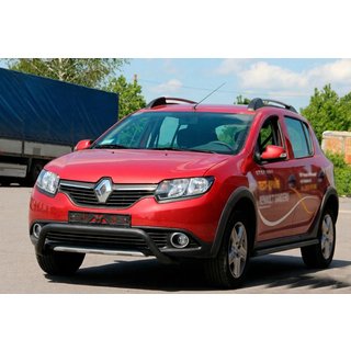 Sprednji zaščitni lok WT007 Black (nerjaveče jeklo) Dacia Sandero 2013–2020 fotografija 2