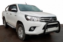 Toyota Hilux 2015– Sprednji zaščitni lok (bullbar) WT007 Black (nerjavno jeklo) fotografija 1