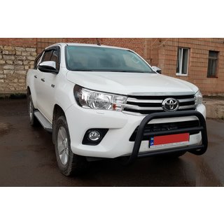 Sprednji zaščitni lok (bullbar) WT007 Black (nerjavno jeklo) Toyota Hilux 2015– fotografija 2