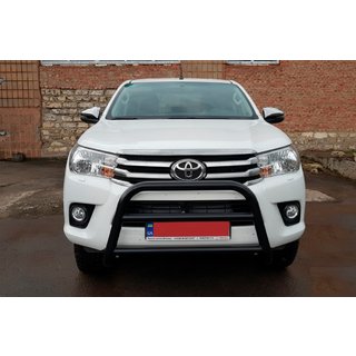 Sprednji zaščitni lok (bullbar) WT007 Black (nerjavno jeklo) Toyota Hilux 2015– fotografija 3