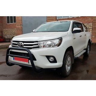 Sprednji zaščitni lok (bullbar) WT007 Black (nerjavno jeklo) Toyota Hilux 2015– fotografija 4