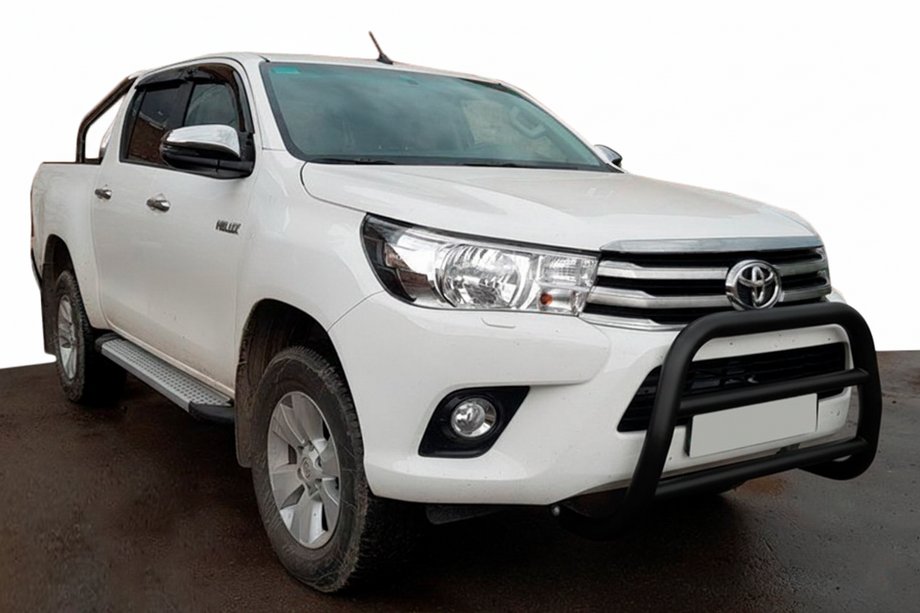 Toyota Hilux 2015– Sprednji zaščitni lok (bullbar) WT007 Black (nerjavno jeklo) Image