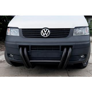 Kenguru lok ST006-03 Nizdri Black (nerjavno jeklo) Volkswagen T5 Transporter 2003–2010 fotografija 3