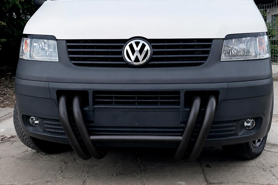Volkswagen T5 Transporter 2003–2010 Kenguru lok ST006-03 Nizdri Black (nerjavno jeklo) Fotografija 3
