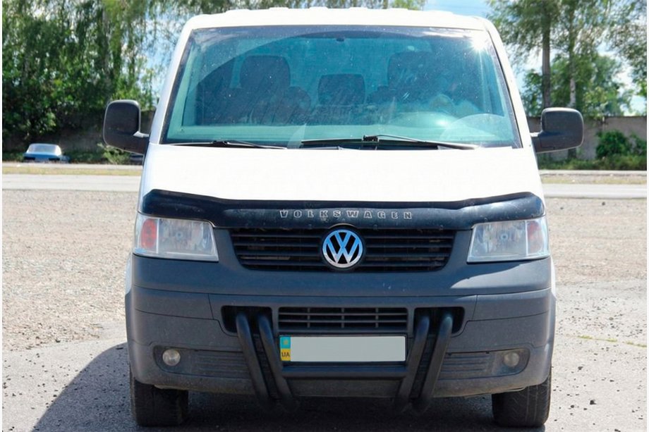 Volkswagen T5 Transporter 2003–2010 Kenguru lok ST006-03 Nizdri Black (nerjavno jeklo) Fotografija 7