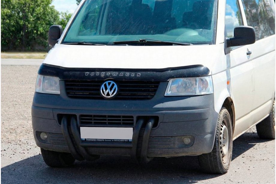 Volkswagen T5 Transporter 2003–2010 Kenguru lok ST006-03 Nizdri Black (nerjavno jeklo) Fotografija 6