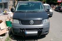 Volkswagen T5 Transporter 2003–2010 Prednji zaščitni lok ST006-04 Nizdri Black (nerjavno jeklo) fotografija 3