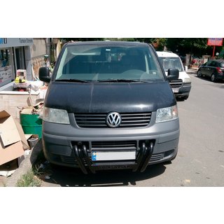 Prednji zaščitni lok ST006-04 Nizdri Black (nerjavno jeklo) Volkswagen T5 Transporter 2003–2010 fotografija 3