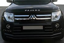 Mitsubishi Pajero Wagon IV 2006–2021 Sprednji zaščitni lok ST015-9 Black (nerjaveče jeklo) fotografija 1