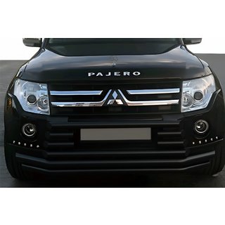 Sprednji zaščitni lok ST015-9 Black (nerjaveče jeklo) Mitsubishi Pajero Wagon IV 2006–2021