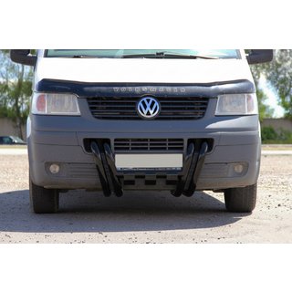 Zaščitni lok (bullbar) ST006-15 Nostrils Black (nerjavno jeklo) Volkswagen T5 Transporter 2003–2010