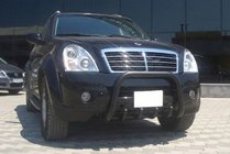 SsangYong Rexton I 2001–2017 Kenguru zaščitna letev QT006 Black (nerjaveče jeklo) fotografija 3