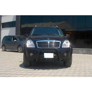 Kenguru zaščitna letev QT006 Black (nerjaveče jeklo) SsangYong Rexton I 2001–2017 fotografija 4