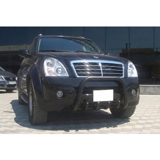 Kenguru zaščitna letev QT006 Black (nerjaveče jeklo) SsangYong Rexton I 2001–2017 fotografija 3