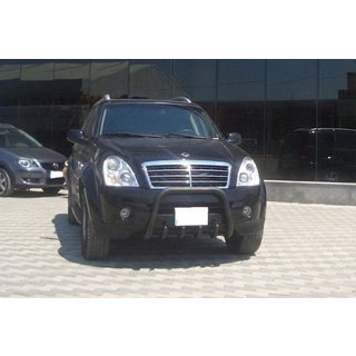 Kenguru zaščitna letev QT006 Black (nerjaveče jeklo) SsangYong Rexton I 2001–2017 fotografija 2