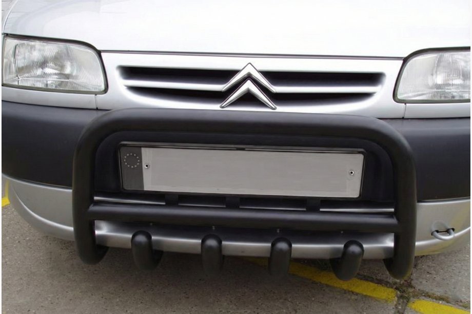 Citroen Berlingo 1996–2008 Zaščitni lok (bullbar) QT006 Black (nerjaveče jeklo) Image