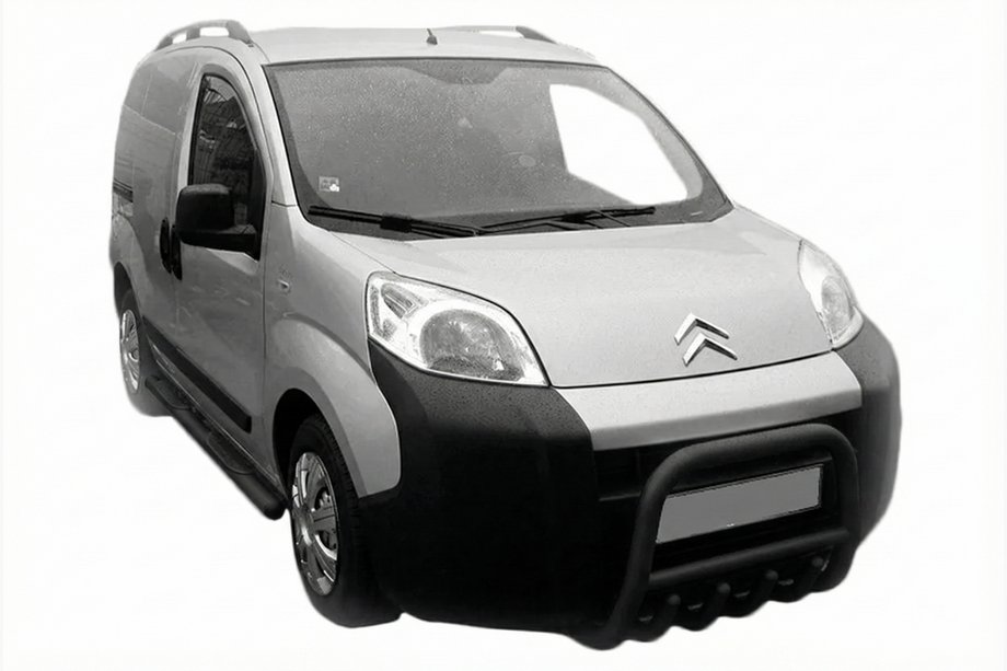 Citroen Nemo 2007–2017 Sprednji zaščitni lok QT006 Black (nerjavno jeklo) Image
