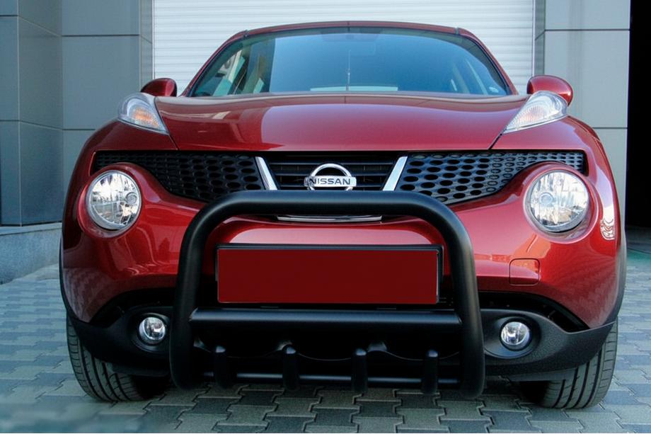 Nissan Juke 2010–2019 Kenguru zaščitna letev QT006 Black (nerjaveče jeklo) Image