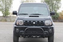 Suzuki Jimny 1998–2018 Kenguru zaščitna letev QT006 Black (nerjaveče jeklo) fotografija 1