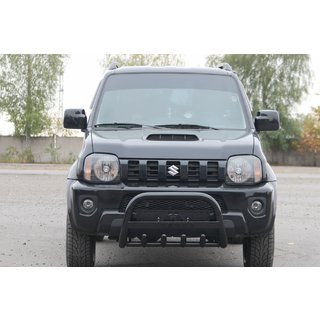 Kenguru zaščitna letev QT006 Black (nerjaveče jeklo) Suzuki Jimny 1998–2018 fotografija 1