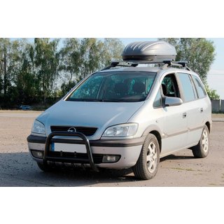 Kenguru zaščitna letev QT006 Black (nerjaveče jeklo) Opel Zafira A 1998–2005 fotografija 2