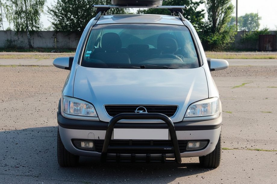 Opel Zafira A 1998–2005 Kenguru zaščitna letev QT006 Black (nerjaveče jeklo) Image