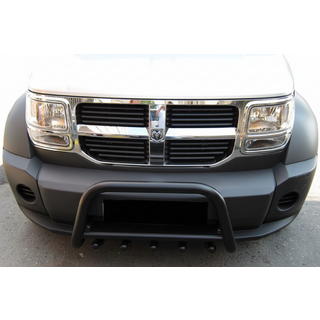 Sprednji zaščitni lok QT006 Black (nerjavno jeklo) Dodge Nitro 2006–2011