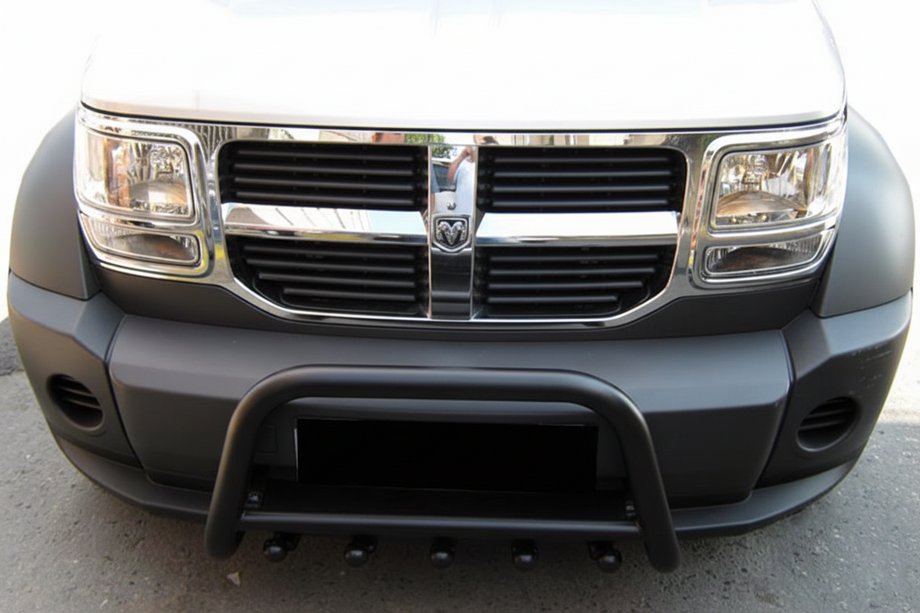 Dodge Nitro 2006–2011 Sprednji zaščitni lok QT006 Black (nerjavno jeklo) Image