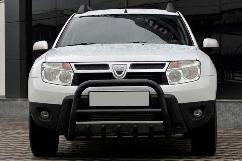 Renault Duster 2008–2017 Sprednji zaščitni lok brez napisa QT006 Black (nerjaveče jeklo) Image