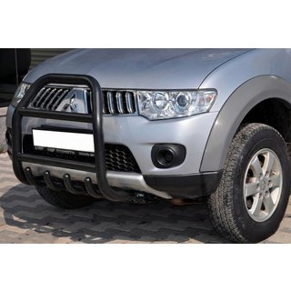 Zaščitni lok (bullbar) QT007 Black (nerjavno jeklo) Mitsubishi L200 2006–2015 fotografija 1