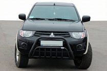 Mitsubishi L200 2006–2015 Bikobran Black (nerjavno jeklo) fotografija 1
