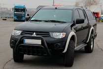 Mitsubishi L200 2006–2015 Bikobran Black (nerjavno jeklo) fotografija 3