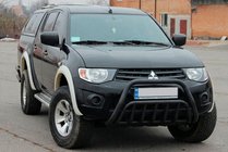 Mitsubishi L200 2006–2015 Bikobran Black (nerjavno jeklo) fotografija 2