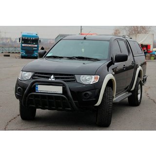 Bikobran Black (nerjavno jeklo) Mitsubishi L200 2006–2015 fotografija 3