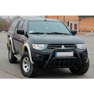 Bikobran Black (nerjavno jeklo) Mitsubishi L200 2006–2015 fotografija 2