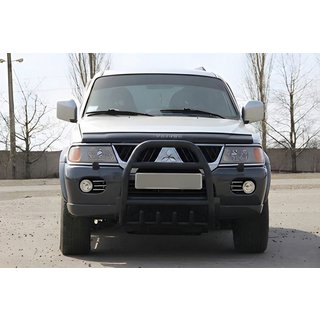 Zaščitni lok QT007 Black (nerjavno jeklo) Mitsubishi Pajero Sport 1996–2007 fotografija 3